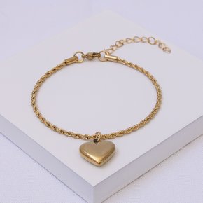 241515 pulseira coracao pulseira aco inox pulseira romantica pulseira dourada pulseira feminina pulseira presente pulseira elegante 1