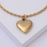 241515 pulseira coracao pulseira aco inox pulseira romantica pulseira dourada pulseira feminina pulseira presente pulseira elegante 2