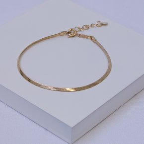 01 pulseira feminina folheada a ouro malha laminada