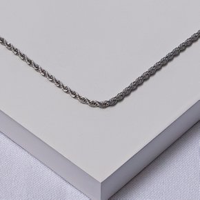 01 colar cordao baiano aco inox prateado