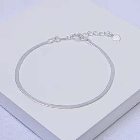 02 pulseira malha fita laminada folheada a prata