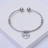 240546 bracelete aco inox bracelete feminino bracelete ajustavel bracelete prateado bracelete com coracao 2