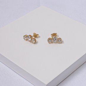 238385 brinco feminino brinco dourado ear cuff brinco fixo brinco medio brinco zirconia brinco pequeno brinco ouro