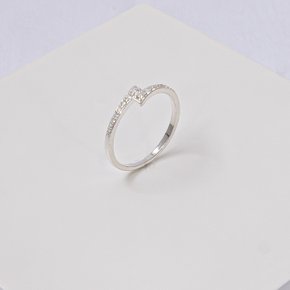 241123 anel folheado a prata anel cravejado anel aro aberto semijoias zirconias hipoalergenico