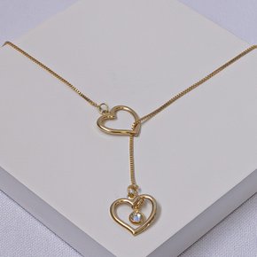 241088 colar folheado a ouro colar veneziana colar fecho gravata colar com zirconia coracao colar feminino semijoias 1