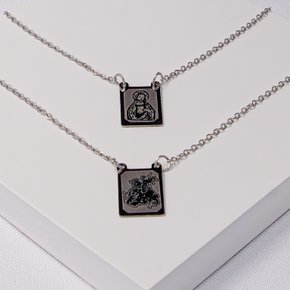 235881 escapulario aco inox escapulario sao jorge escapulario sagrado coracao escapulario unissex