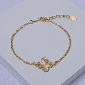 238407 pulseira feminina folheada a ouro pulseira elo portugues pulseira com trevo pulseira delicada semijoia folheada