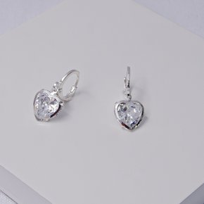 241850 brinco argola prata brinco com zirconia coracao brinco hipoalergenico argola folheada a prata brinco delicado