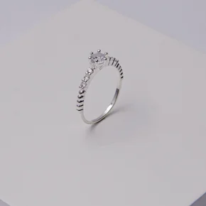 230050 anel solitario anel feminino anel folheado anel de noivado anel com zirconia anel hipoalergenico anel de prata