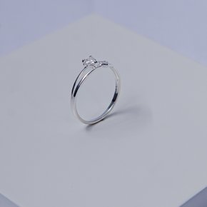 238457 anel folheado a prata anel aro duplo anel feminino anel de prata com zirconia anel com coracao vazado