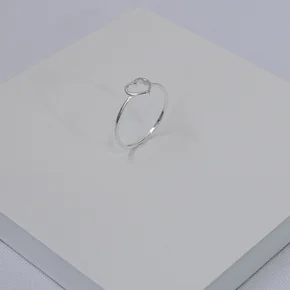 242778 anel folheado a prata anel coracao vazado anel feminino coracao anel delicado anel prateado anel romantico anel de compromisso