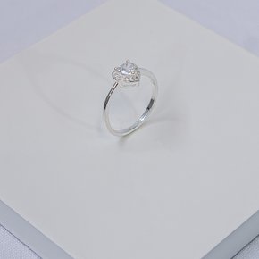 242820 anel folheado a prata anel feminino anel com zirconia anel de prata com zirconia anel coracao