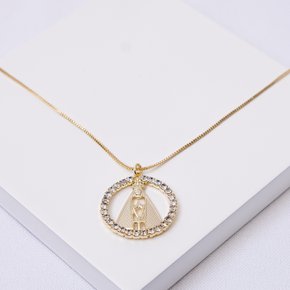 236622 colar nossa senhora colar nossa senhora aparecida colar religioso colar feminino colar dourado