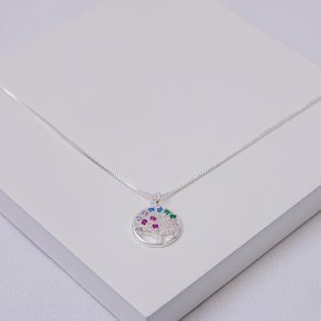 240657 colar arvore da vida colar feminino prata colar com pingente colar com zirconias colar espiritual