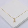 244211 a colar com letra colar inicial colar letra cravejada colar pingente letra colar folheado a ouro colar zirconia
