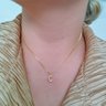 244211 c colar com letra colar inicial colar letra cravejada colar pingente letra colar folheado a ouro colar zirconia