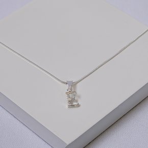 244233 e colar letra cravejada colar inicial prata colar com letra colar folheado prata colar letra zirconia