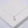 244233 r colar letra cravejada colar inicial prata colar com letra colar folheado prata colar letra zirconia