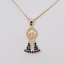 243749 colar nossa senhora colar aparecida colar religioso colar feminino dourado colar com pingente colar folheado 2