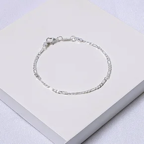 240037 pulseira infantil pulseira infantil prata pulseira folheada a prata pulseira elo 3x1 pulseira masculina infantil