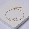 213916 pulseira infinito pulseira delicada pulseira dourada pulseira folheada a ouro pulseira simbolo do infinito
