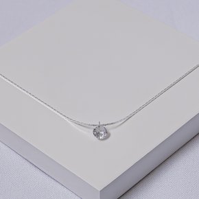 214629 colar folheado a prata colar ponto de luz colar malha fina colar feminino colar com zirconia colar prata