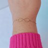 213916 pulseira infinito pulseira delicada pulseira dourada pulseira folheada a ouro pulseira simbolo do infinito 1