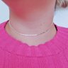 244840 colar choker folheado a prata choker feminino colar feminino prateado colar delicado prateado 1