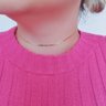 01 choker folheado a ouro com bolinhas achatadas feminino