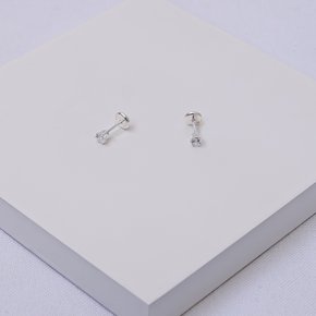 244921 brinco infantil brinco bebe brinco folheado a prata brinco zirconia brinco feminino brinco com tarraxa baby