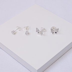 244777 brinco borboleta brinco folheado a prata brincos femininos brinco zirconia brincos delicados brinco pequeno