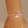 181432 pulseira infantil pulseira prata pulseira elo 3x1 pulseira com pingente pulseira carro infantil pulseira menino