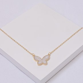 245166 colar folheado a ouro colar borboleta colar madreperola colar com pingente borboleta colar elos finos