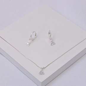 244507 conjunto infantil conjunto infantil folheado conjunto infantil prata conjunto colar e brinco infantil