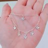 245486 conjunto infantil conjunto infantil feminino conjunto colar e pulseira conjunto folheado a prata conjunto estrela 1
