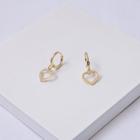 239466 brinco argola coracao brinco argola folheado a ouro brinco com pingente coracao brinco argola pequena