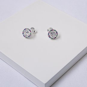 232427 brinco folheado prata brinco prata cravejado brinco circulo prata brinco de prata com zirconia brinco pequeno