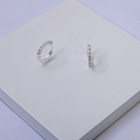 236394 brinco argola prata brinco folheado a prata argola com zirconias brinco prata pequeno argola feminina delicada brinco elegante