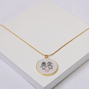 246258 colar filhos colar mae de filhos colar mae e filhos colar casal filhos colar menina e menino colar folheado a ouro colar pingente