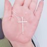 234981 colar cruz prata colar feminino cruz colar veneziana prata colar prata com cruz colar cruz cravejada colar de cruz 2