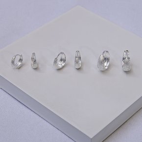 236715 trio de brincos trio de argolas brincos folheados a prata brinco feminino argola prata argola trabalhada conjunto