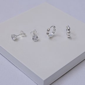 246300 dupla de brincos brincos folheados a prata brinco coracao argola trabalhada zirconia brinco feminino