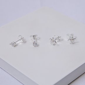 03 brinco folheado a prata tartaruga e zirconia feminino