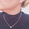 02 conjunto feminino folheado a prata coracao cravejado com zirconias