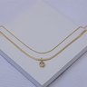 247446 colar duplo colar folheado a ouro colar com pingente colar zirconia cristal colar duas voltas colar feminino 1